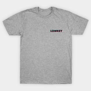 Lowkey Glitch Black Small Logo T-Shirt